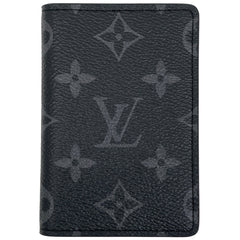 ルイ・ヴィトン オーガナイザー ドゥ ポッシュ 名刺 定期 カードケース モノグラムエクリプス ノワール(ブラック) M61696 メンズ 【中古】brbag