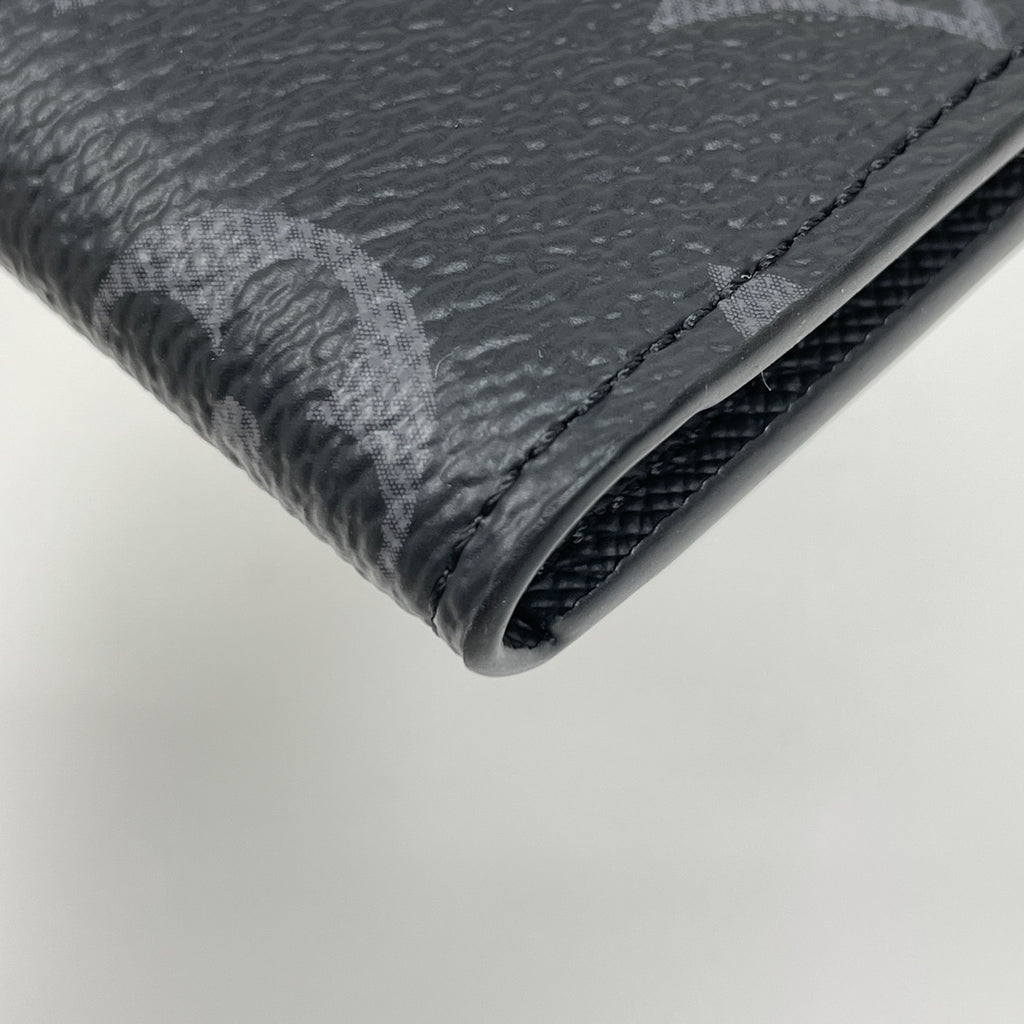 ルイ・ヴィトン オーガナイザー ドゥ ポッシュ 名刺 定期 カードケース モノグラムエクリプス ノワール(ブラック) M61696 メンズ 【中古】brbag