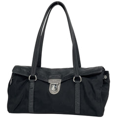 プラダ ロゴ ハンドバッグ ショルダーバッグ ハンドバッグ ナイロン ネロ(ブラック) レディース 【中古】brbag