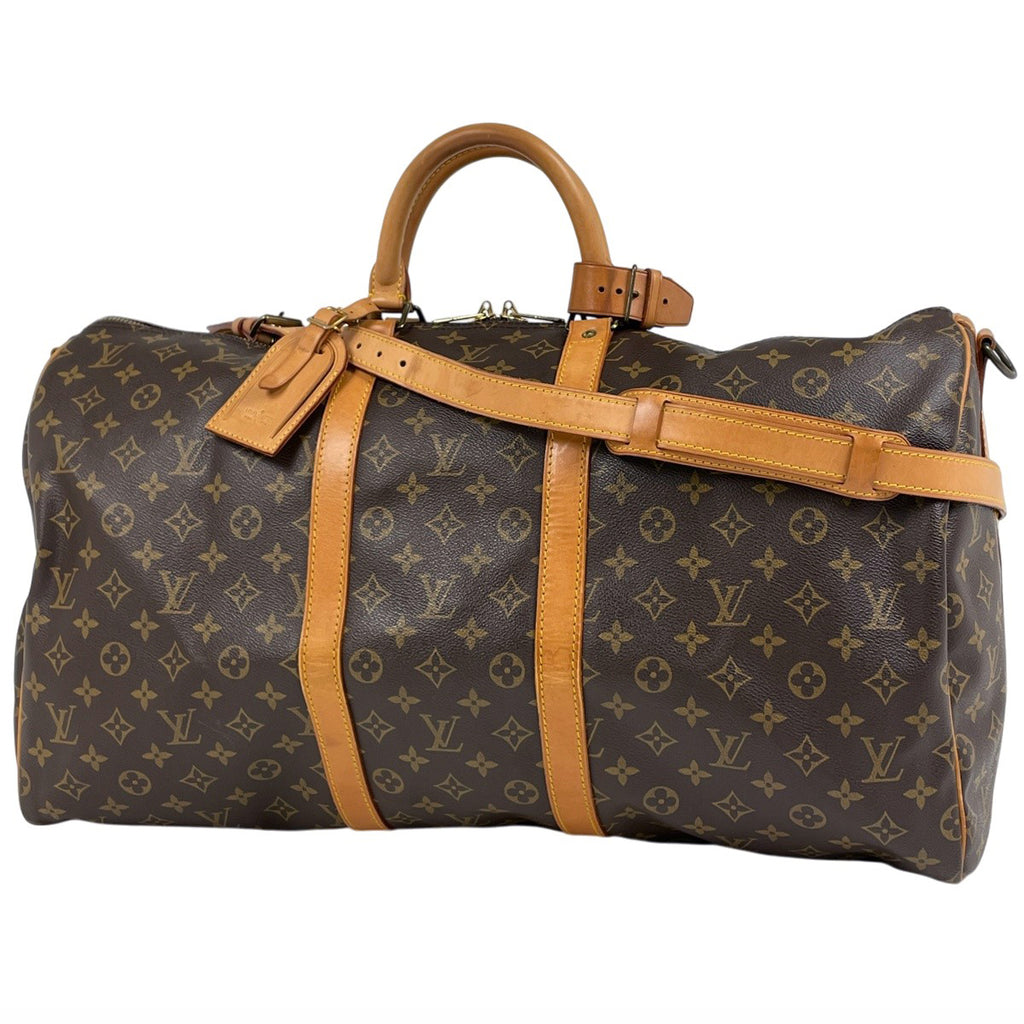 ルイ・ヴィトン キーポル バンドリエール 55 旅行 出張 ボストンバッグ モノグラム ブラウン M41414 レディース 【中古】brbag