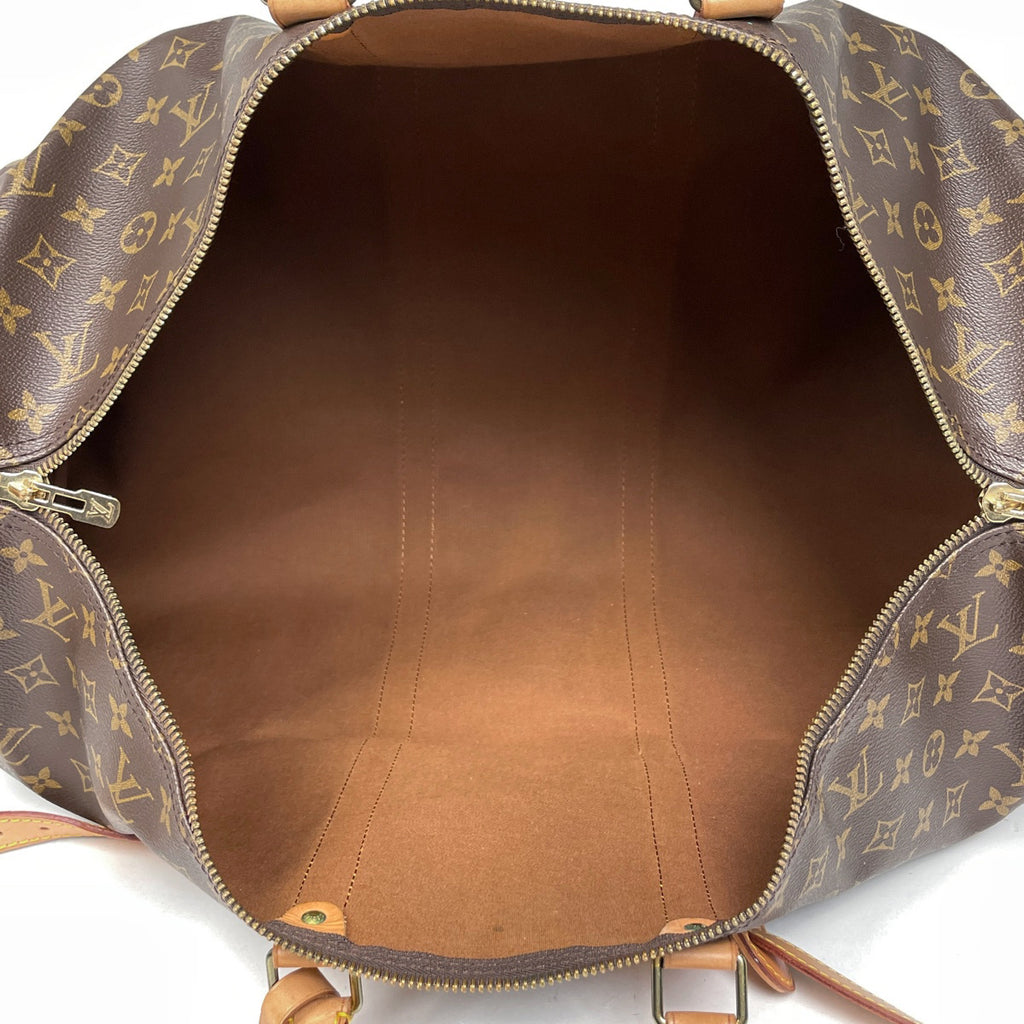 ルイ・ヴィトン キーポル バンドリエール 55 旅行 出張 ボストンバッグ モノグラム ブラウン M41414 レディース 【中古】brbag