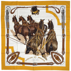 エルメス カレ90 TTELAGE EN ARBALETE スカーフ シルク レディース ブランドバッグ・小物 【中古】brbag