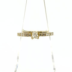 リメイク メレダイヤ デザインリング YG イエローゴールド 指輪 リング 11号 K18 ダイヤモンド レディース ノンブランドジュエリーnbjwl