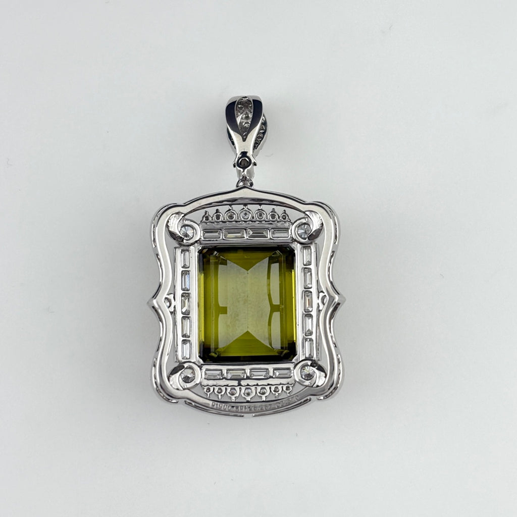 リメイク スフェーン ペンダントトップ プラチナ メレダイヤ ペンダントトップ Pt900 スフェーン ダイヤモンド レディースnbjwl