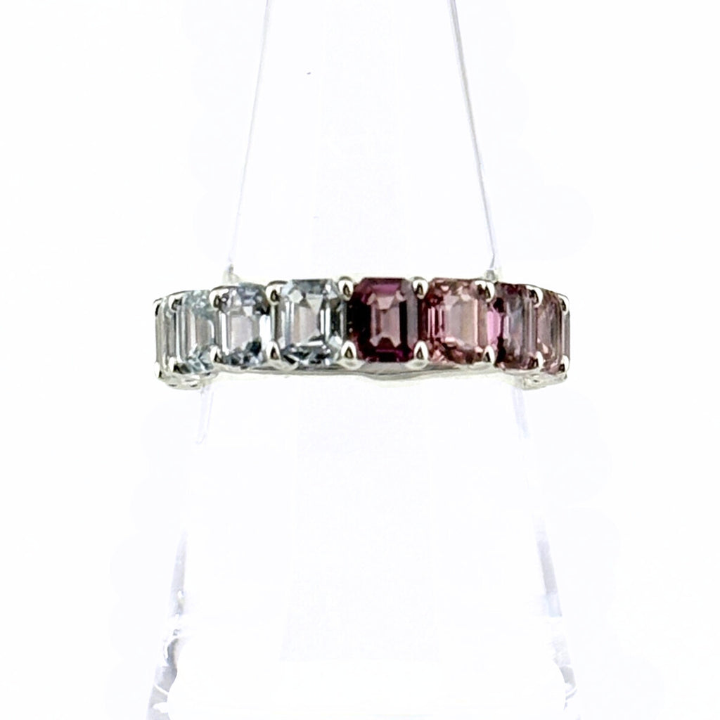 リメイク サファイア デザインリング プラチナ 指輪 リング 14号 Pt950 サファイア レディースnbjwl