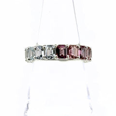 リメイク サファイア デザインリング プラチナ 指輪 リング 14号 Pt950 サファイア レディースnbjwl