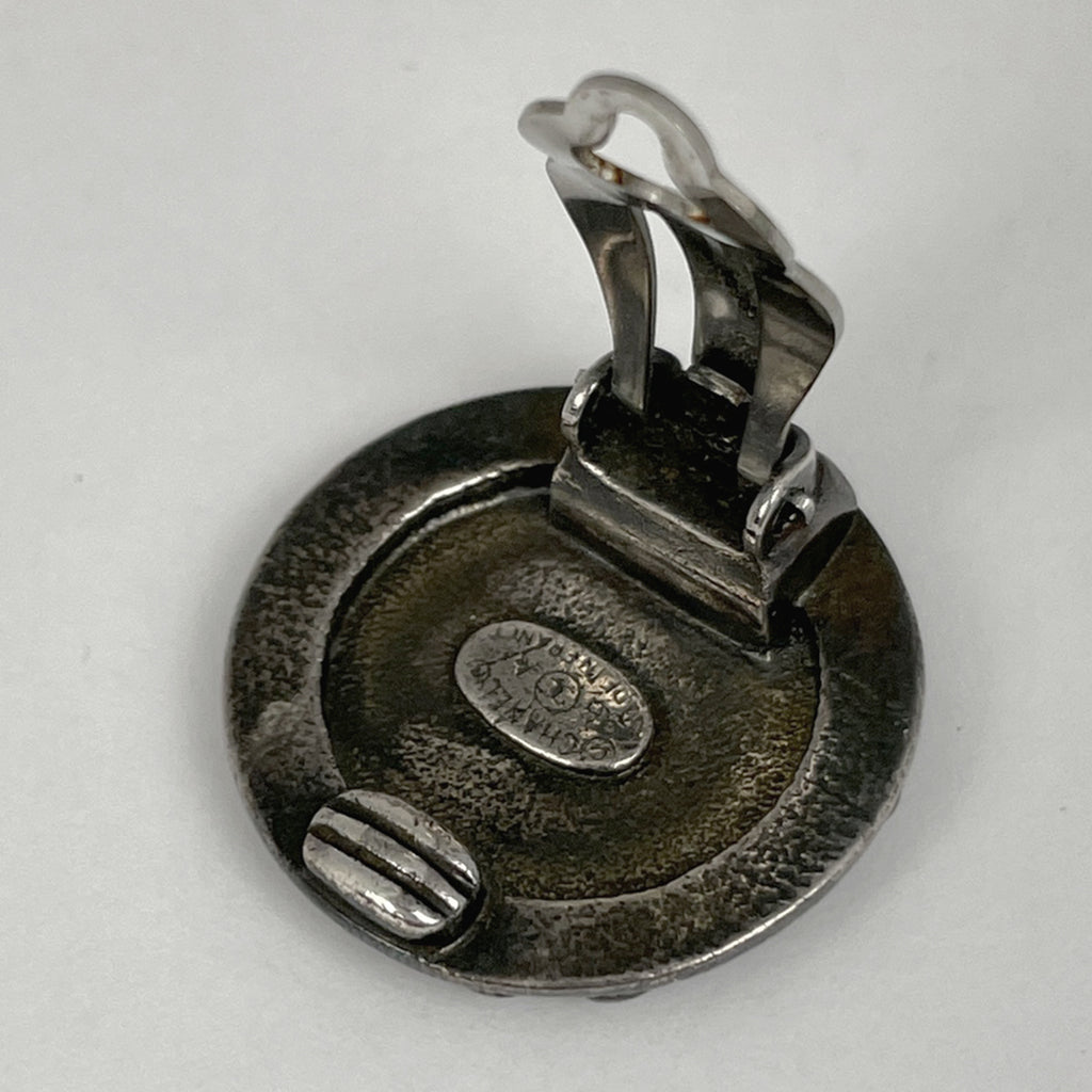 シャネル ロゴ イヤリング コインモチーフ イヤリング シルバーメッキ シルバー レディース 【中古】bracc