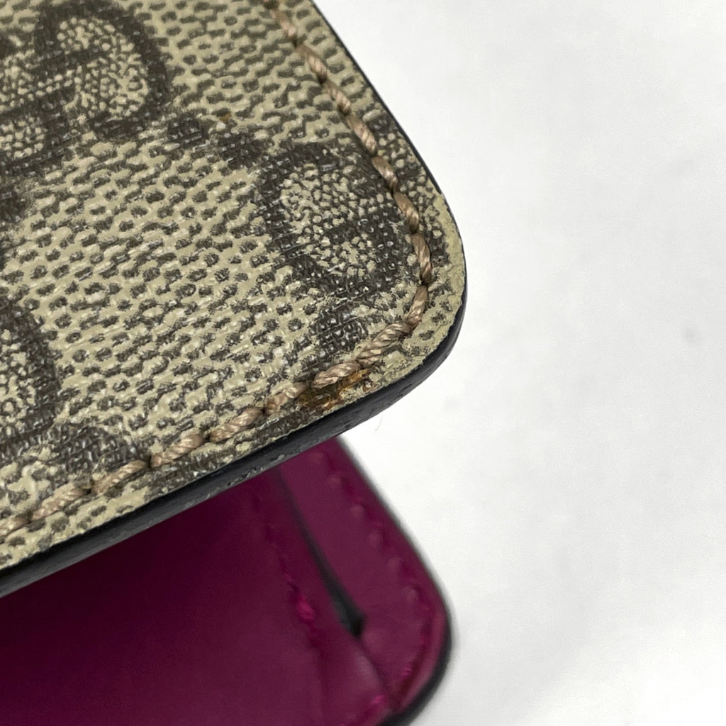 グッチ GG柄 ハンドバッグ 2WAY ショルダーバッグ ハンドバッグ コーティングキャンバス ブラウン レッド ピンク 409531 レディース 【中古】brbag