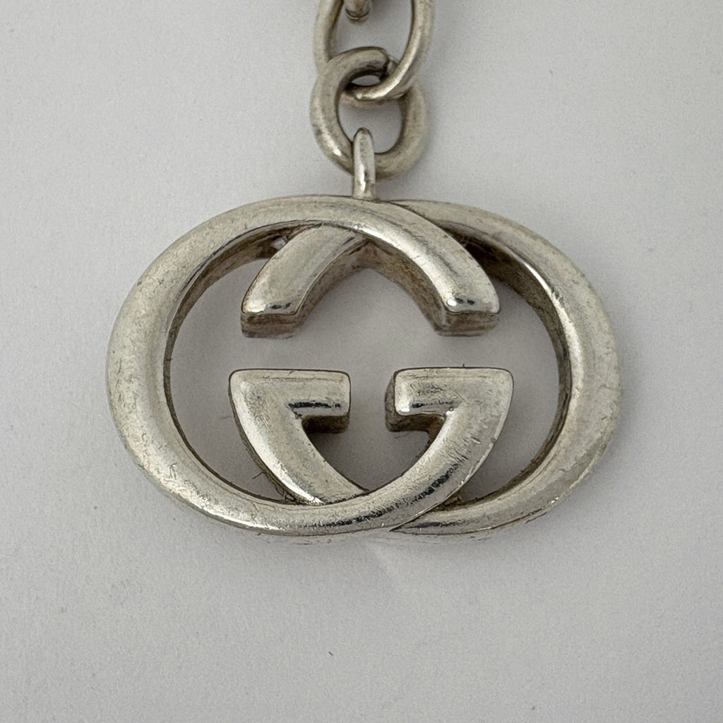 グッチ GGロゴ チェーン ブレスレット インターロッキングG ブレスレット シルバー925 シルバー レディース 【中古】bracc