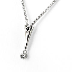 ダイヤモンド デザインネックレス ネックレス Pt900 Pt850 ダイヤモンド レディース ノンブランドジュエリー 【中古】nbjwl