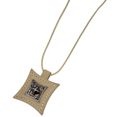 エルメス トゥアレグ ネックレス レザー メタル レディース ブランドアクセサリー 【中古】bracc
