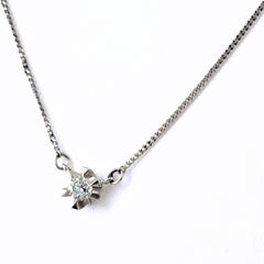 ダイヤモンド デザインネックレス プラチナ ペンダント ネックレス Pt850 ダイヤモンド レディース ノンブランドジュエリー 【中古】nbjwl