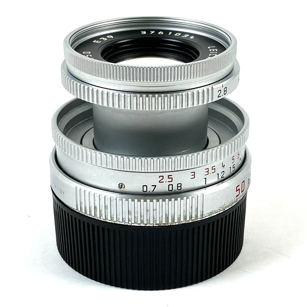 ライカ LEICA ELMAR-M 50mm F2.8 エルマー 沈胴 シルバー レンジファインダーカメラ用レンズ 【中古】cambb