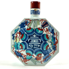 サントリー 有田焼 色絵壽字宝尽文八角瓶 600ml 国産ウイスキー 酒 【古酒】liqbb【東京都内限定お届け】