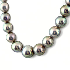 タサキ パール デザインネックレス WG ホワイトゴールド 真珠 ネックレス K14 WG ダイヤモンド レディース ブランドジュエリー 【中古】brjwl