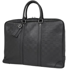 ルイ・ヴィトン ポルトドキュマン ヴォワヤージュ ハンドバッグ ビジネスバッグ ダミエアンフィニ オニキス(ブラック) N41146 メンズ ブランドバッグ・小物 【中古】brbag