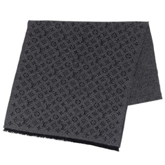 ルイ・ヴィトン エトール モノグラム マフラー フリンジ メンズ ストール ウール ブラック レディース ブランドバッグ・小物 【中古】brbag