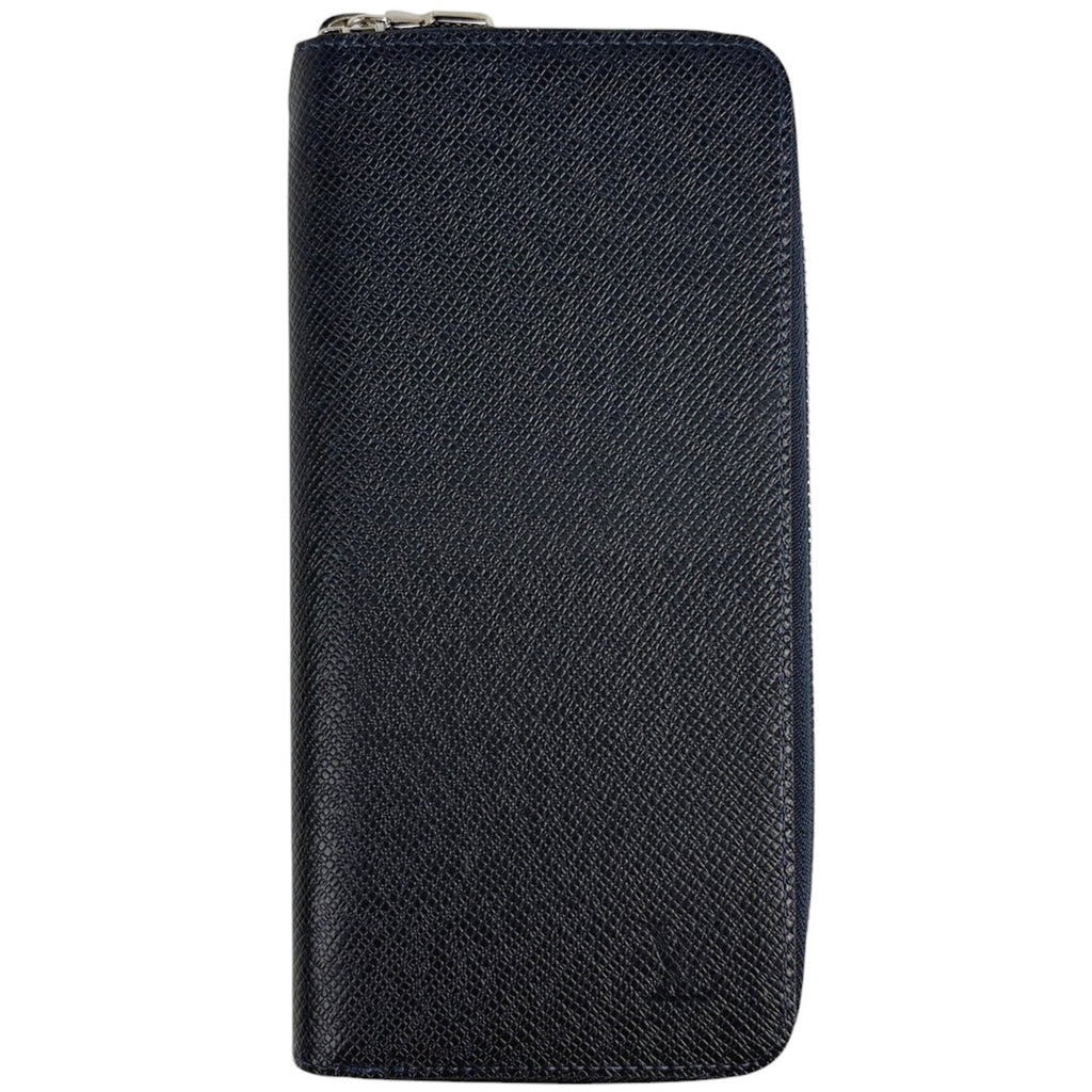 ルイ・ヴィトン ジッピーウォレット ヴェルティカル ラウンドファスナー 長財布 タイガ ブルーマリーヌ(ネイビー) M30510 メンズ ブランド品（バッグ・小物） 【中古】brbag