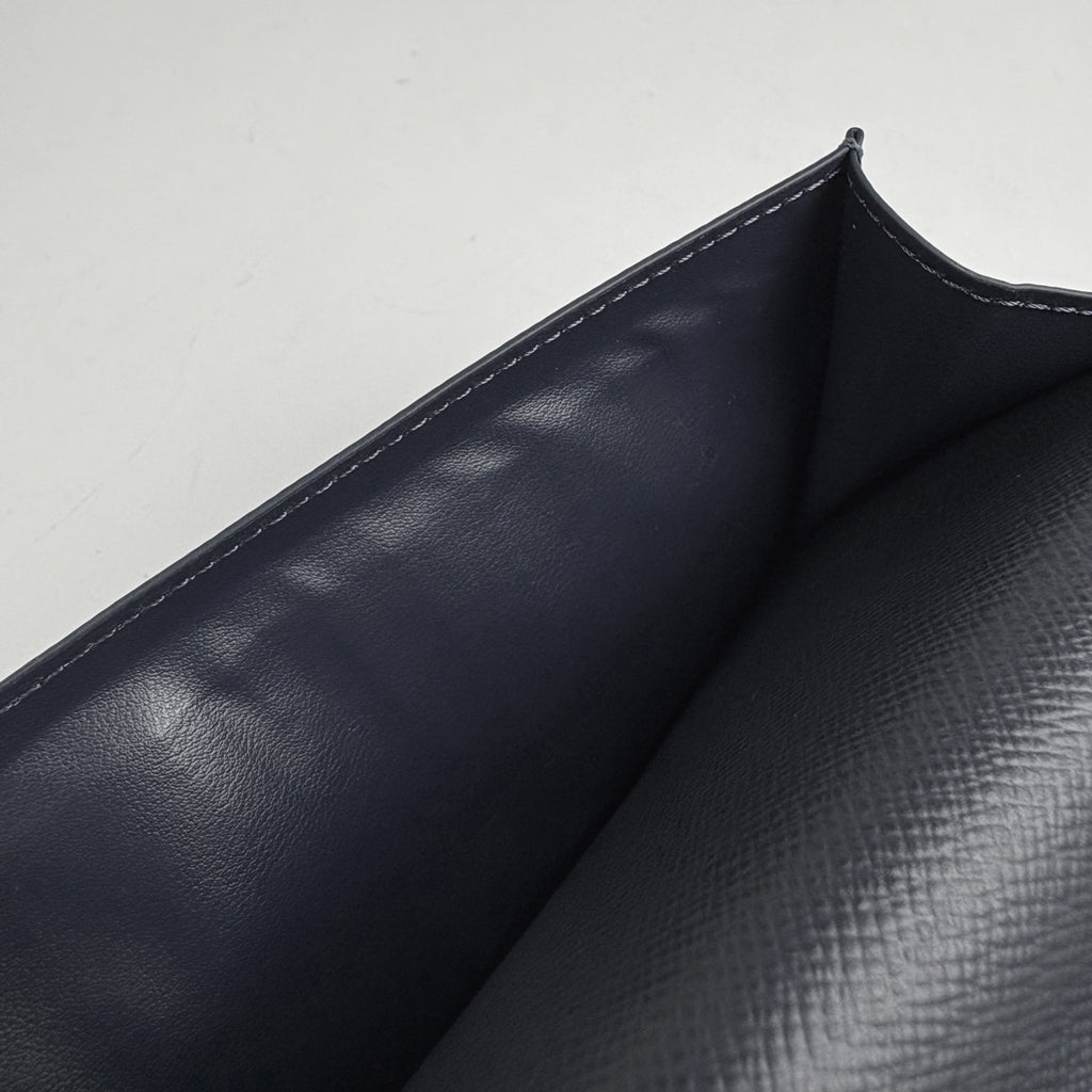 ルイ・ヴィトン ジッピーウォレット ヴェルティカル ラウンドファスナー 長財布 タイガ ブルーマリーヌ(ネイビー) M30510 メンズ ブランド品（バッグ・小物） 【中古】brbag