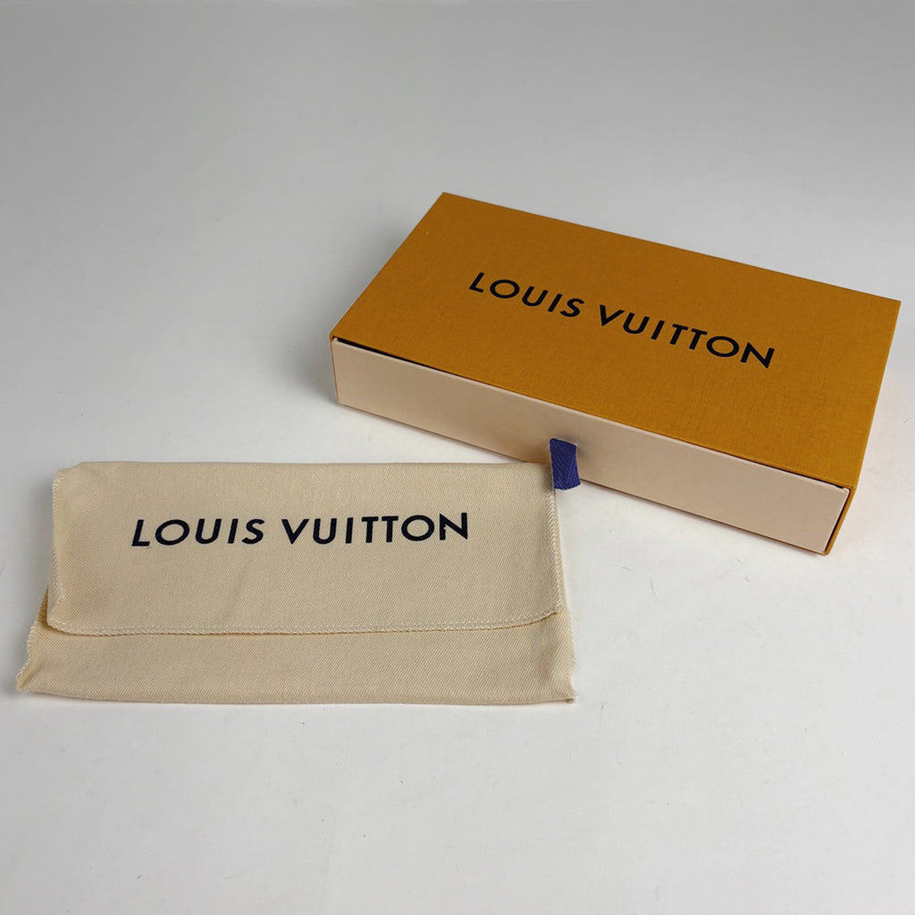 ルイ・ヴィトン ジッピーウォレット ヴェルティカル ラウンドファスナー 長財布 タイガ ブルーマリーヌ(ネイビー) M30510 メンズ ブランド品（バッグ・小物） 【中古】brbag