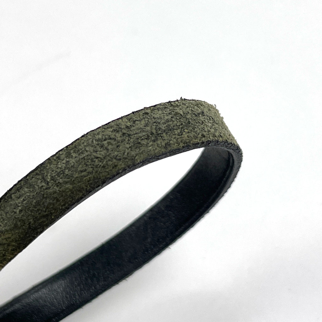 エルメス アピ 3 ブレスレット 腕輪 3連 4連 ブレスレット レザー シルバーメッキ ブラック シルバー レディース ブランド品（アクセサリー） 【中古】bracc