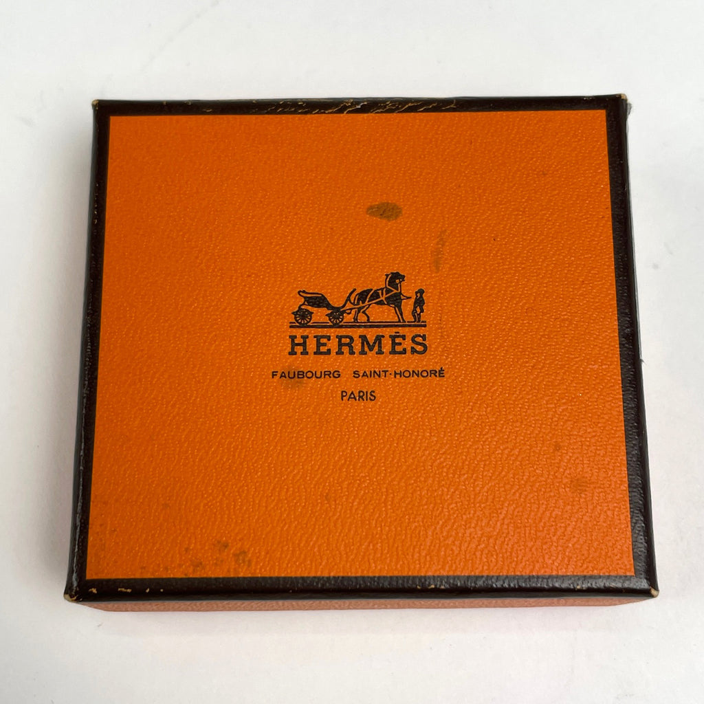 エルメス アピ 3 ブレスレット 腕輪 3連 4連 ブレスレット レザー シルバーメッキ ブラック シルバー レディース ブランド品（アクセサリー） 【中古】bracc