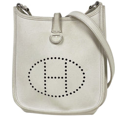 エルメス エヴリンTPM Hロゴ ポシェット ミニ ショルダーバッグ ヴォーエプソン ホワイト レディース ブランドバッグ・小物 【中古】brbag