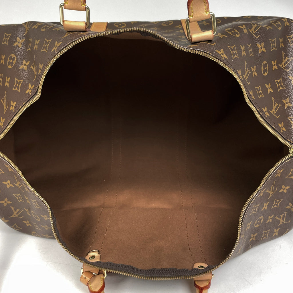 ルイ・ヴィトン キーポル バンドリエール 60 旅行 2WAY ショルダーバッグ ボストンバッグ モノグラム ブラウン M41412 レディース 【中古】brbag