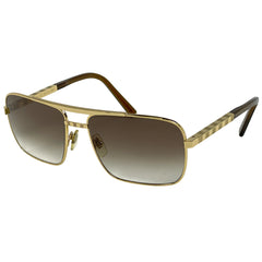 ルイ・ヴィトン アティチュード サングラス ダミエ グラデーション サングラス メタル アセテート ゴールド Z0259U メンズ ブランドバッグ・小物 【中古】brbag