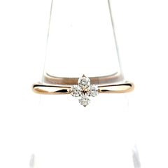 スタージュエリー メレダイヤ デザインリング PG ピンクゴールド 指輪 リング 9号 K18 ダイヤモンド レディース ブランドジュエリー 【中古】brjwl