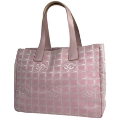 シャネル ニュートラベルライン トート MM ココマーク ショルダーバッグ トートバッグ ナイロンジャガード ピンク A15991 レディース ブランドバッグ・小物 【中古】brbag