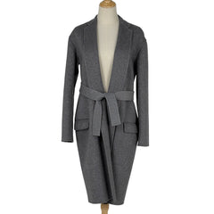 セリーヌ チェスターコート ノーボタン ベルト付き エッグクロンビー フィービー期 アウター チェスターコート カシミヤ グレー レディース 【中古】brapp