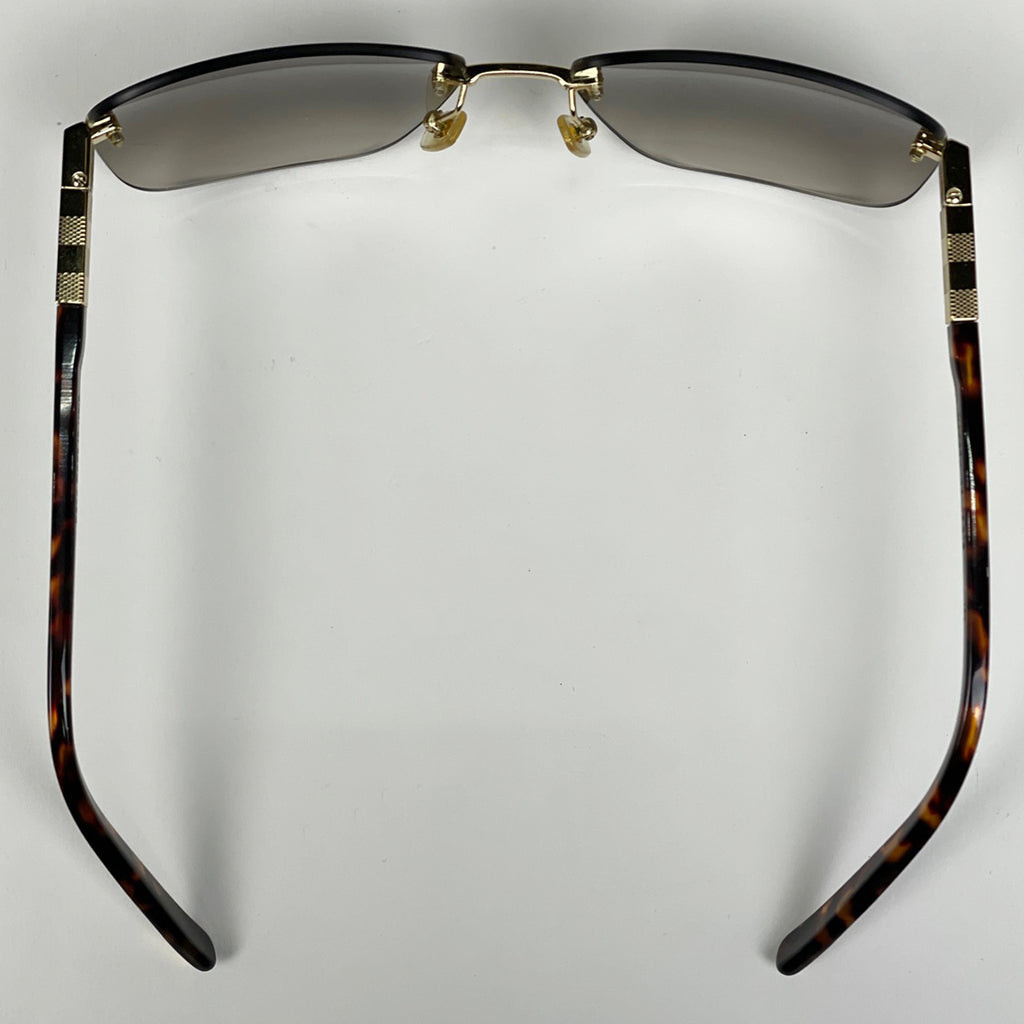 ルイ・ヴィトン ロゴ サングラス ダミエ グラデーション デミ柄 サングラス メタル プラスチック ゴールド ブラウン Z0523U レディース ブランドバッグ・小物 【中古】brbag