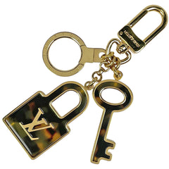 ルイ・ヴィトン ポルト クレ・コンフィダンス バッグチャーム デミ柄 GP プラスチック ゴールド ブラウン M66132 レディース ブランドバッグ・小物 【中古】brbag