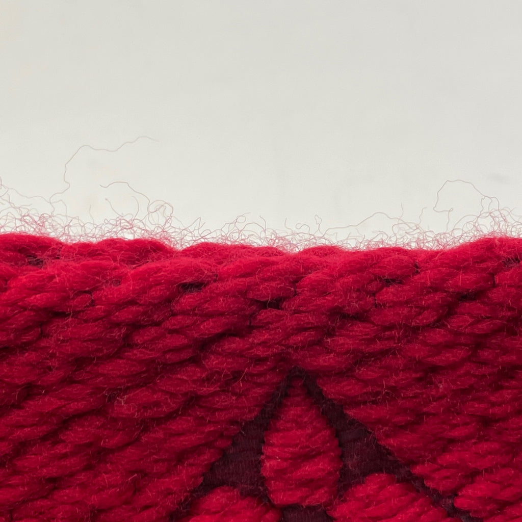 ルイ・ヴィトン エシャルプ ロゴマニア フリンジ モノグラム マフラー ウール シルク ルビー レディース ブランドバッグ・小物 【中古】brbag