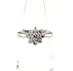 メレダイヤ デザインリング プラチナ 指輪 リング 10.5号 Pt900 K18 ダイヤモンド レディース ノンブランドジュエリー 【中古】nbjwl