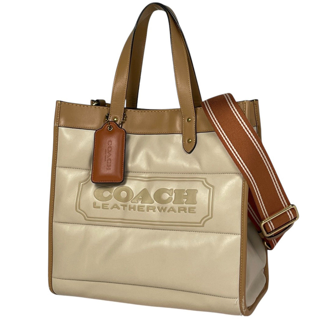 COACH ベージュ ロゴ柄 トート コーチ アウトレット トートバッグ レディース ベージュ COACH OUTLET
