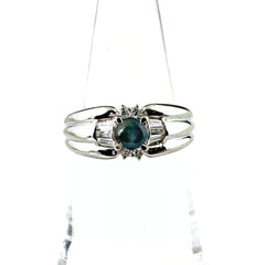 アレキサンドライトキャッツアイ リング 12号 Pt900 アレキサンドライトキャッツアイ レディース ノンブランドジュエリー 【中古】nbjwl