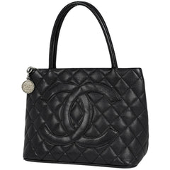 シャネル 復刻トート ハンドバッグ ココマーク トートバッグ キャビアスキン ブラック A01804 レディース 【中古】brbag