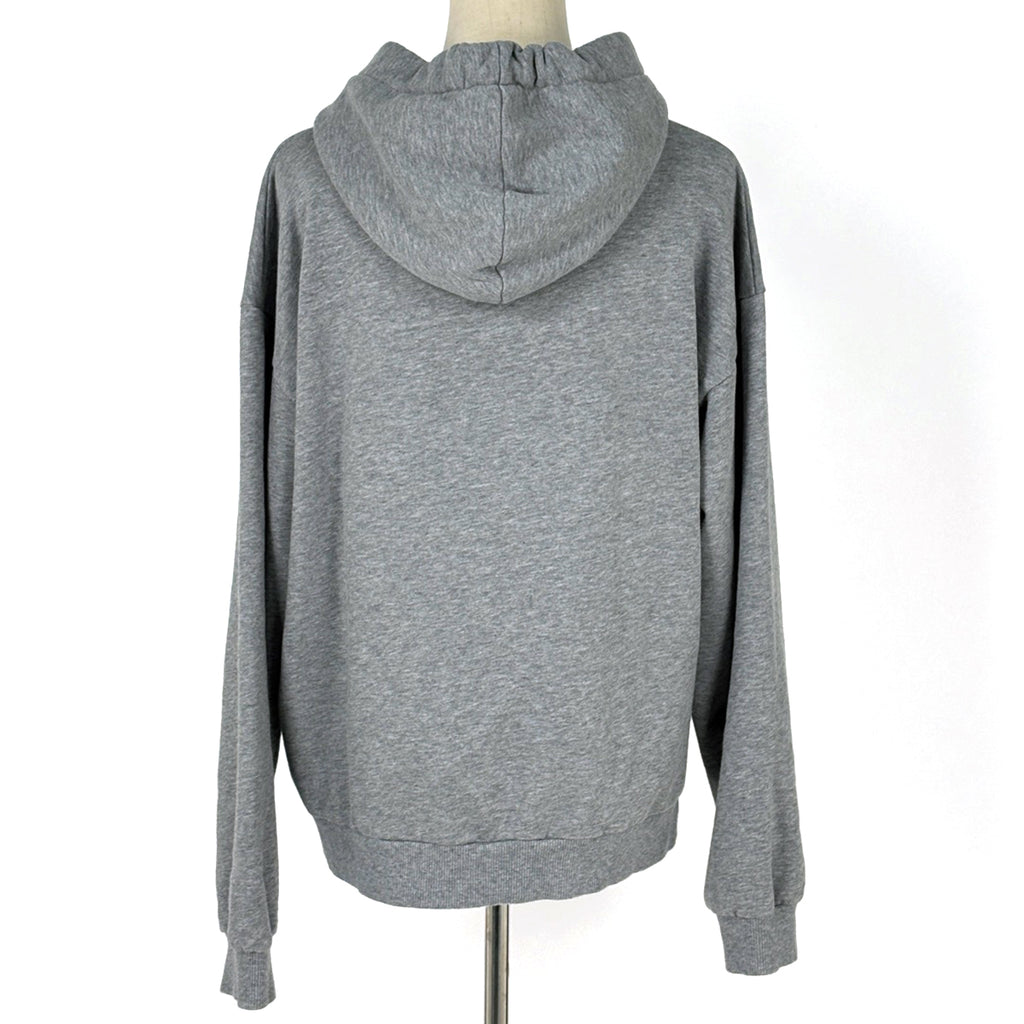 セリーヌ ルーズ フーディー ロゴ プルオーバー コットンフリース メンズ トップス パーカー グレー レディース ブランド品（アパレル） 【中古】brapp