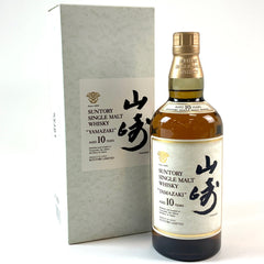 【東京都内限定お届け】 サントリー SUNTORY 山崎 10年 シングルモルト 響マーク 700ml 国産ウイスキー 酒 【古酒】liqbb