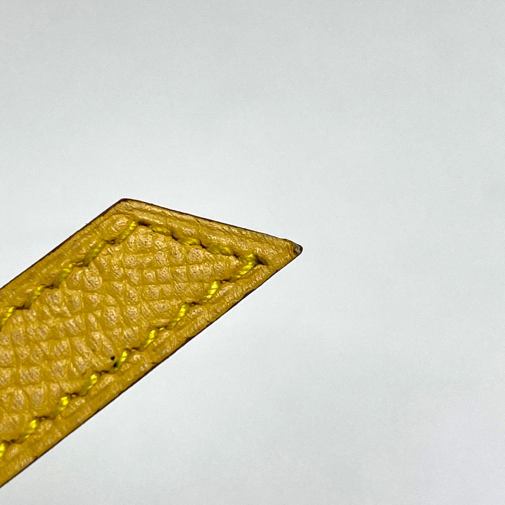 エルメス アルテミス ブレスレット バングル 腕輪 バングル レザー GP イエロー ゴールド レディース ブランド品（アクセサリー） 【中古】bracc