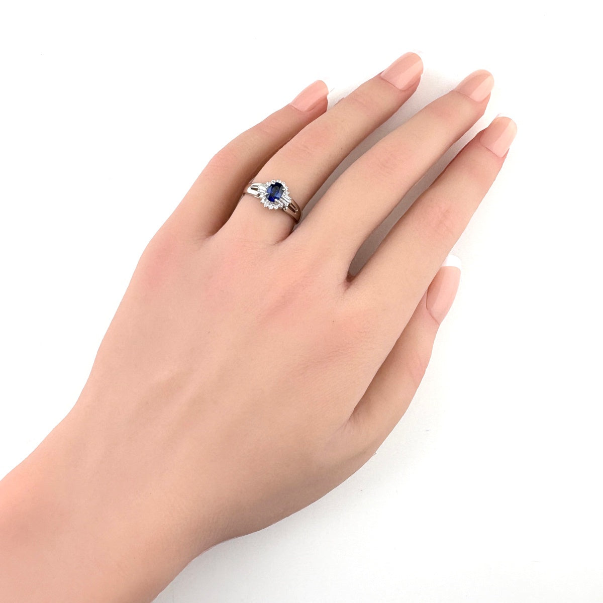 Pt900 サファイア リング 10.5号 0.61ct レディース ノンブランド