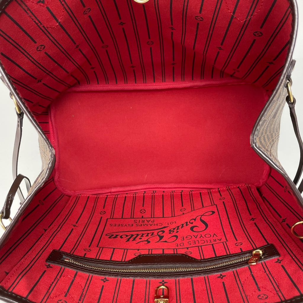 ルイ・ヴィトン ネヴァーフル MM ショルダーバッグ ショッピング トートバッグ ダミエ ブラウン N51105 レディース ブランド品（バッグ・小物） 【中古】brbag