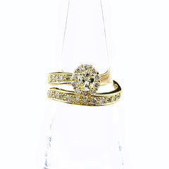 フラワーモチーフ デザインリング YG イエローゴールド 指輪 メレダイヤ 花 リング 10.5号 K18 ダイヤモンド レディース ノンブランドジュエリー 【中古】nbjwl