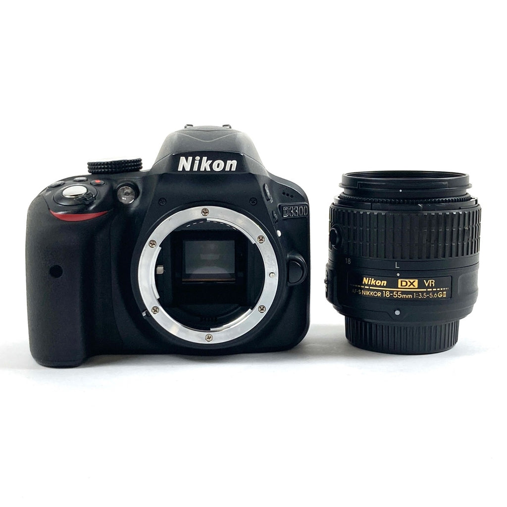 ニコン Nikon D3300 18-55 VR II レンズキット ブラック デジタル 一眼レフカメラ 【中古】cambb