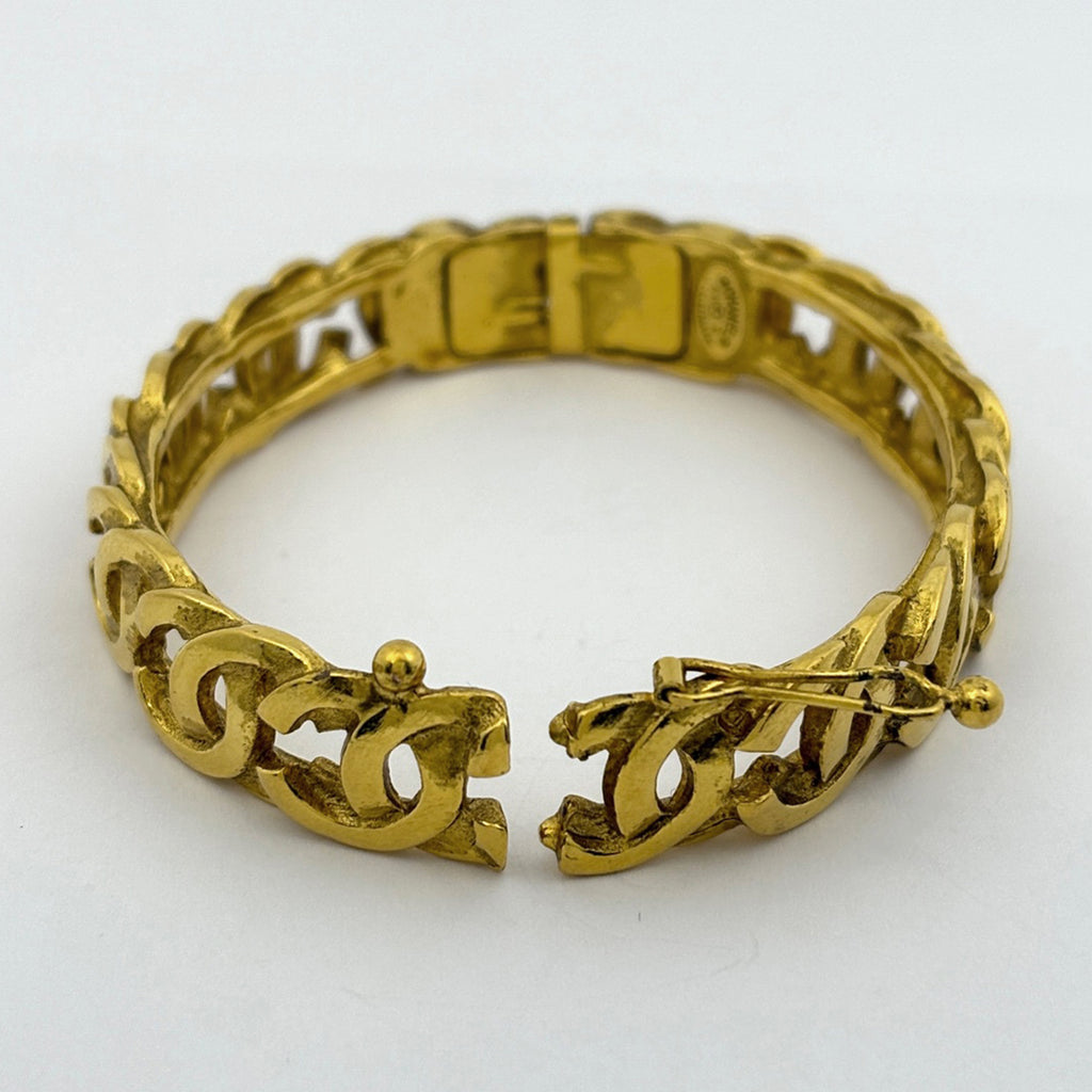シャネル ココマーク ブレスレット 腕輪 ブレスレット GP ゴールド レディース ブランド品（アクセサリー） 【中古】bracc