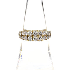 メレダイヤ デザインリング YG イエローゴールド 指輪 リング 13号 K18 ダイヤモンド レディース ノンブランドジュエリー 【中古】nbjwl