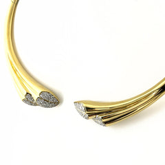 ウノアエレ メレダイヤ デザインネックレス ネックレス 750 レディース ブランドジュエリー 【中古】brjwl