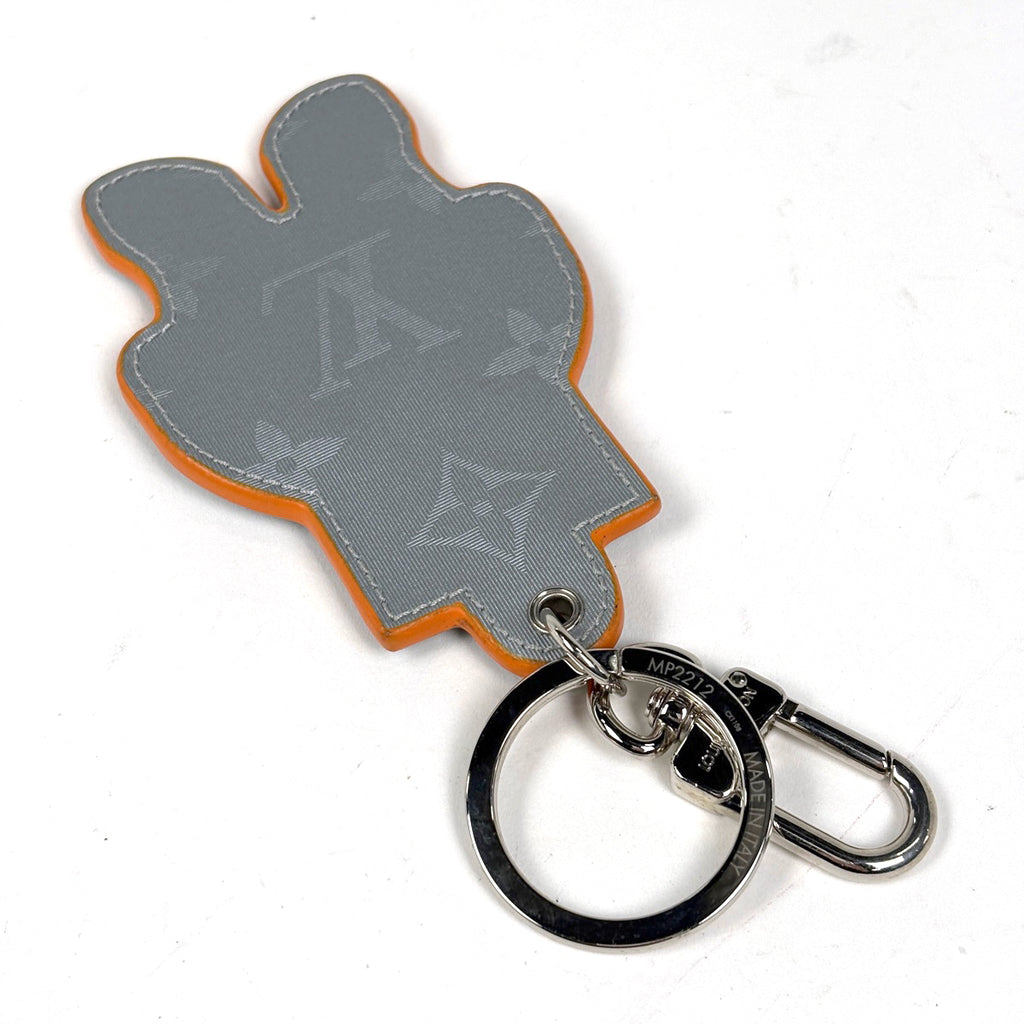 ルイ・ヴィトン ポルトクレ マスコット スペースマン キーホルダー キーリング バッグチャーム モノグラム キーホルダー レザー ホワイト マルチカラー MP2212 レディース ブランドバッグ・小物 【中古】brbag